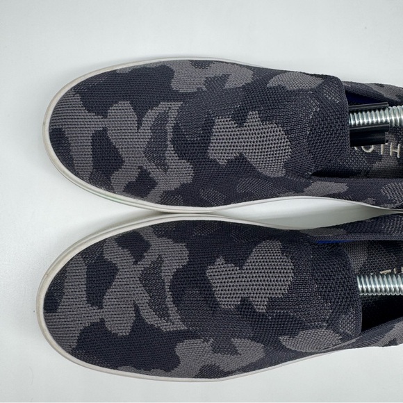 Rothy’s Women’s 9.5 “The Original Slip On Sneaker” in Black Gray Camo Casual - Picture 6 of 10